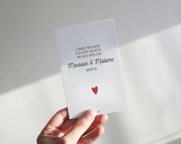 Carte Saint-Valentin