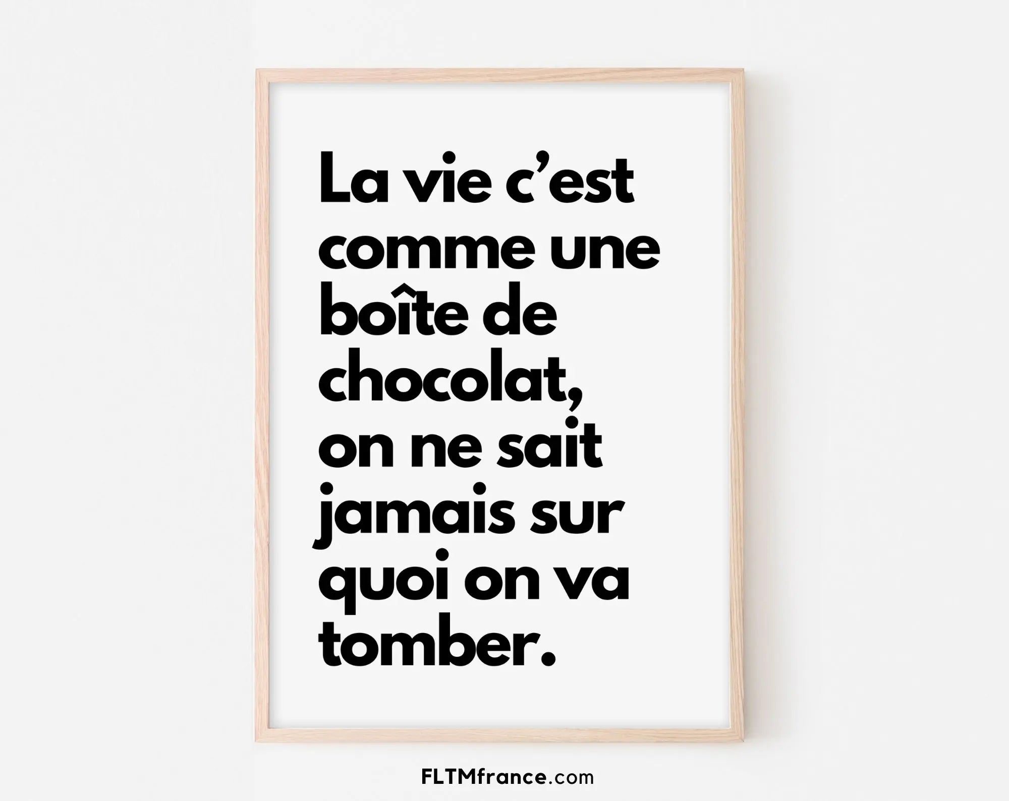 La vie c'est comme une boîte de chocolats - Forrest Gump - Affiche de