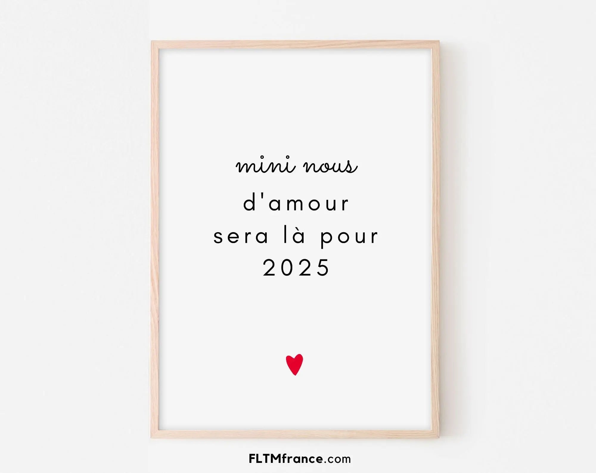 Mini nous d'amour sera là pour 2025 Annonce grossesse bébé 2025