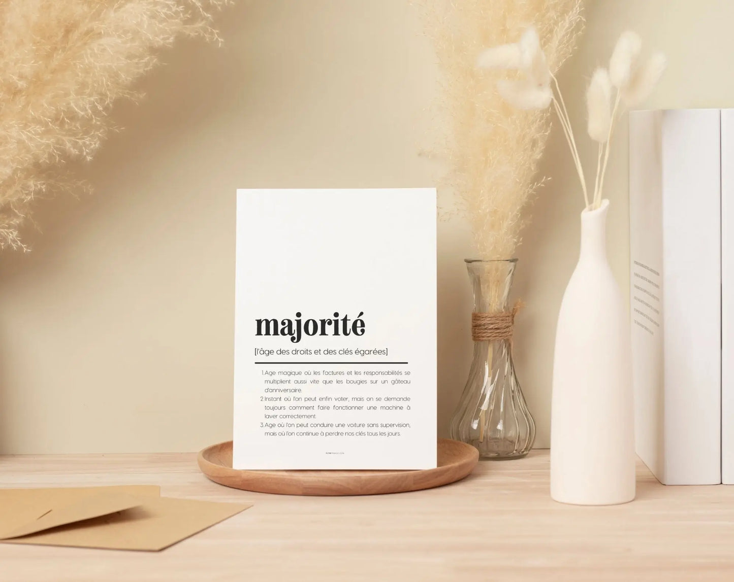 Affiche définition majorité - Affiche définition humour 18 ans FLTMfrance
