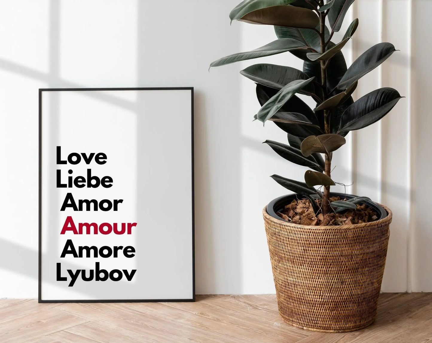 Love Liebe Amour - Affiche Saint-Valentin FLTMfrance