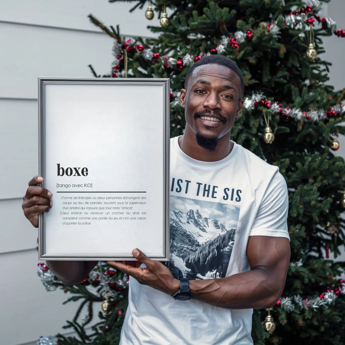 Affiche définition boxe - Affiche définition humour sport FLTMfrance