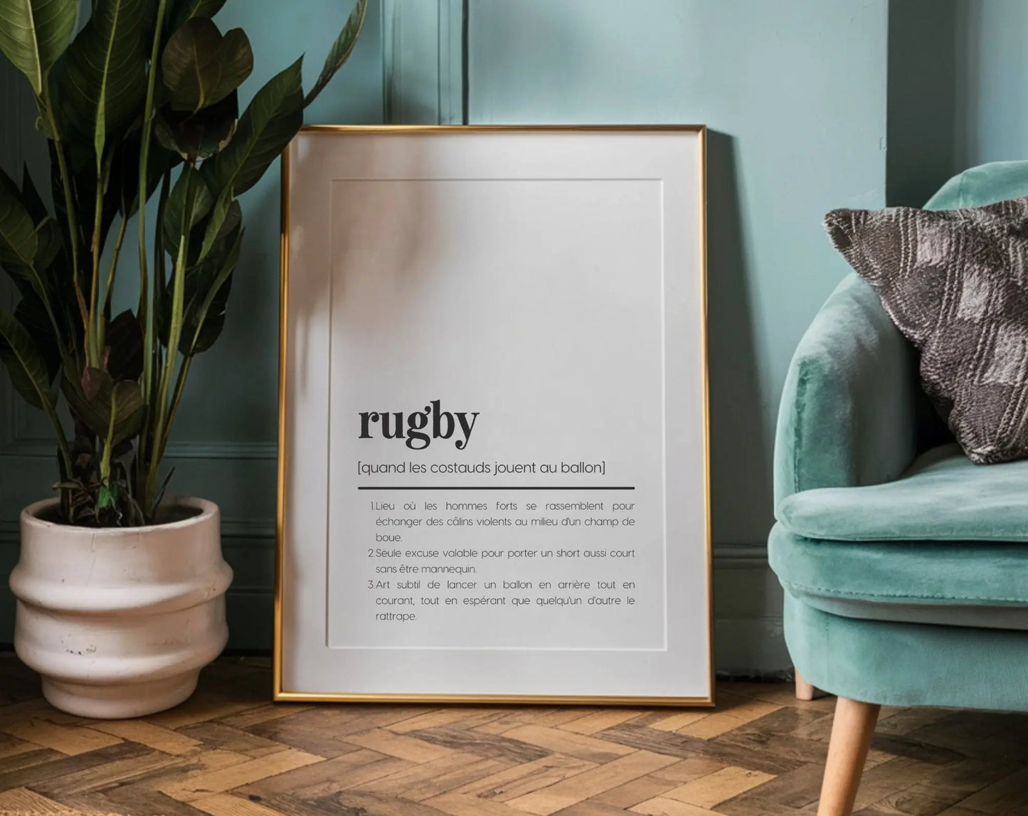 Affiche définition rugby - Affiche définition humour sport FLTMfrance