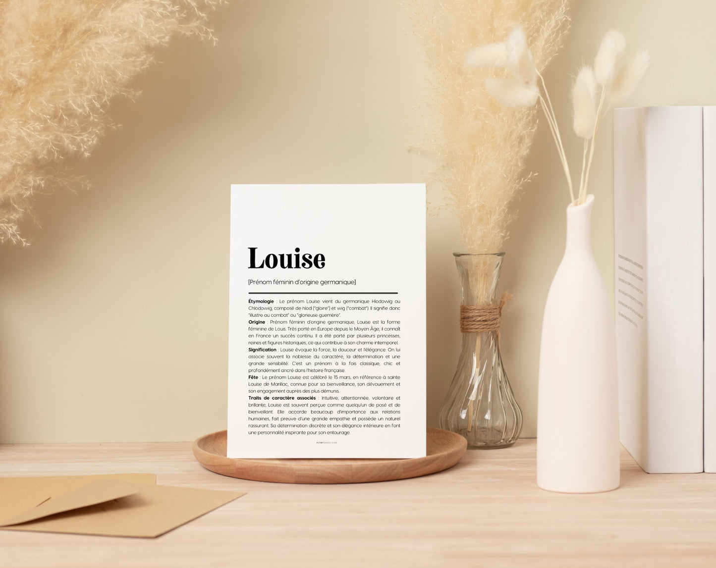 Affiche prénom Louise à imprimer FLTM