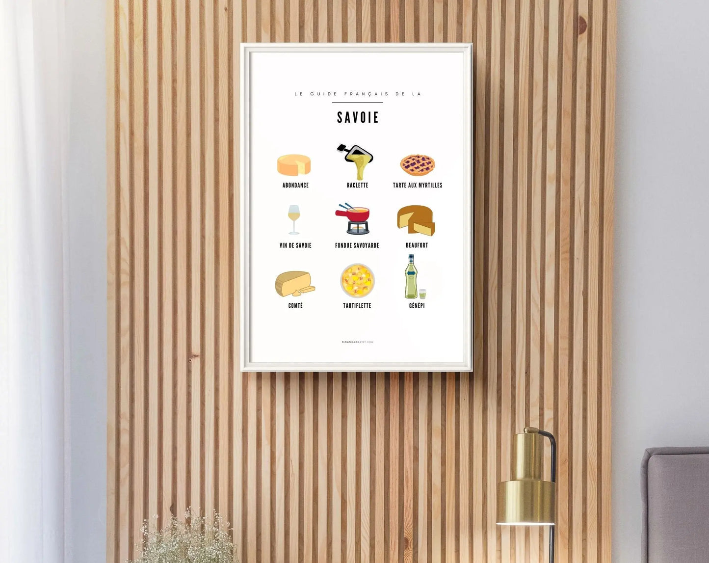 Affiche Guide Savoie - Guide culinaire des spécialités Savoyardes FLTMfrance