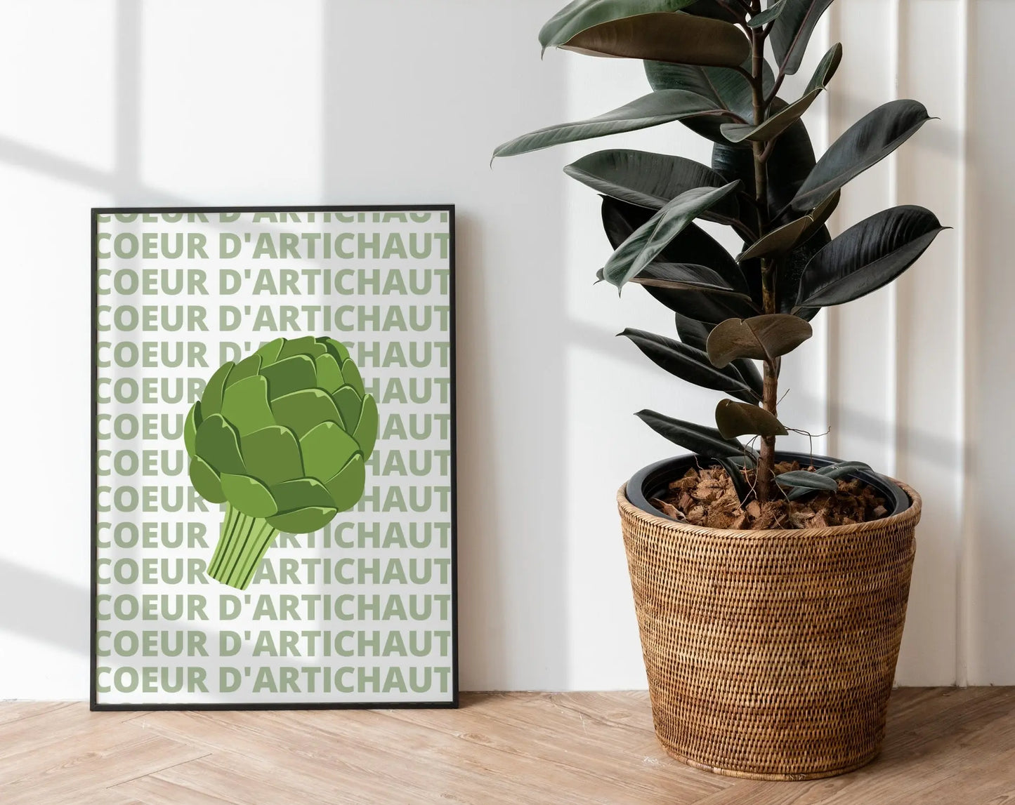 Affiche Cœur d'artichaut - Expression culinaire Française - FLTMfrance