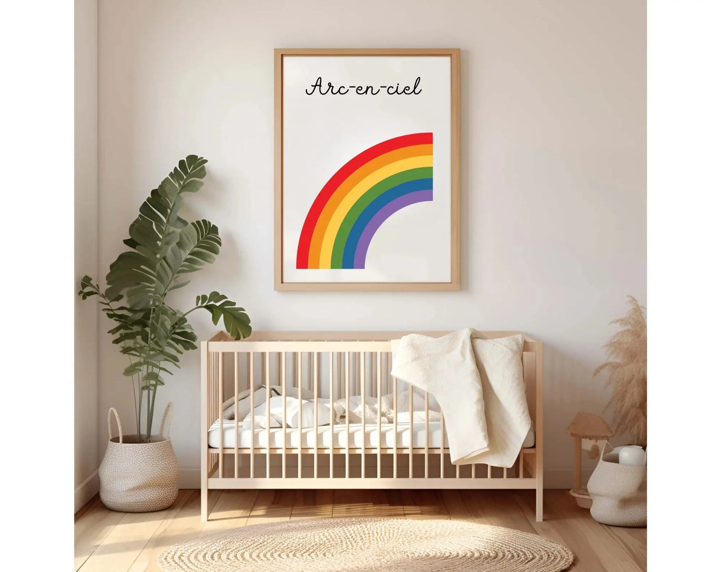 Affiche Arc-en-ciel - Poster éducatif Montessori FLTM