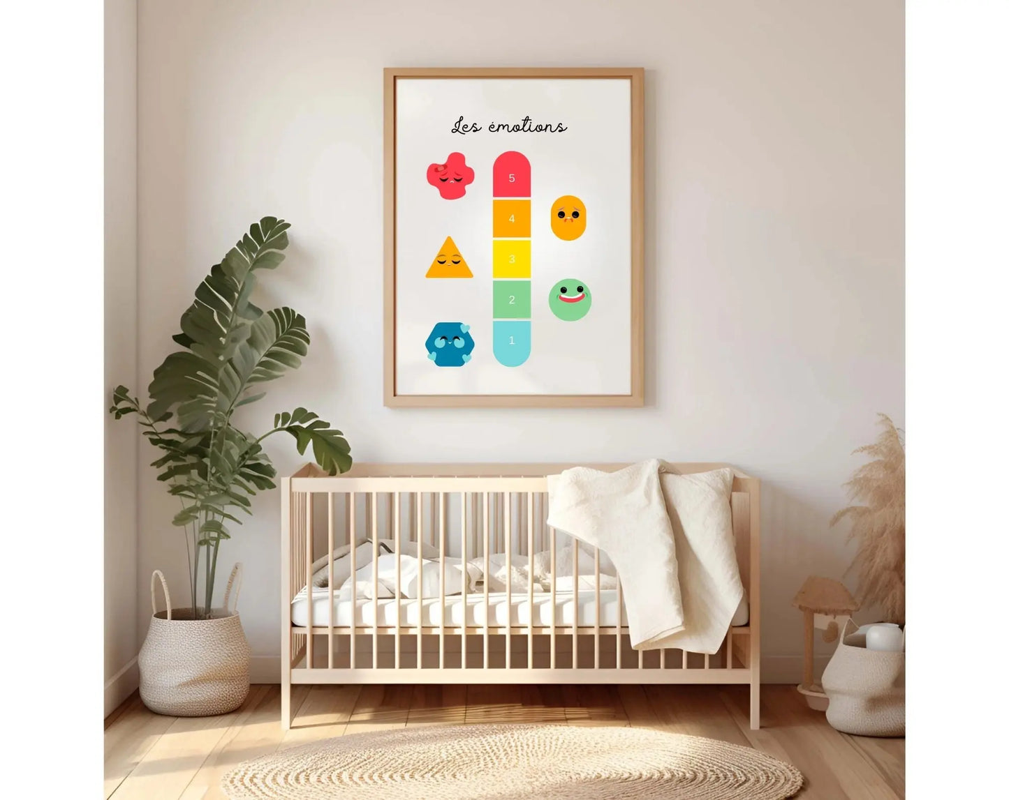 Affiche Les émotions - Poster éducatif Montessori FLTMfrance