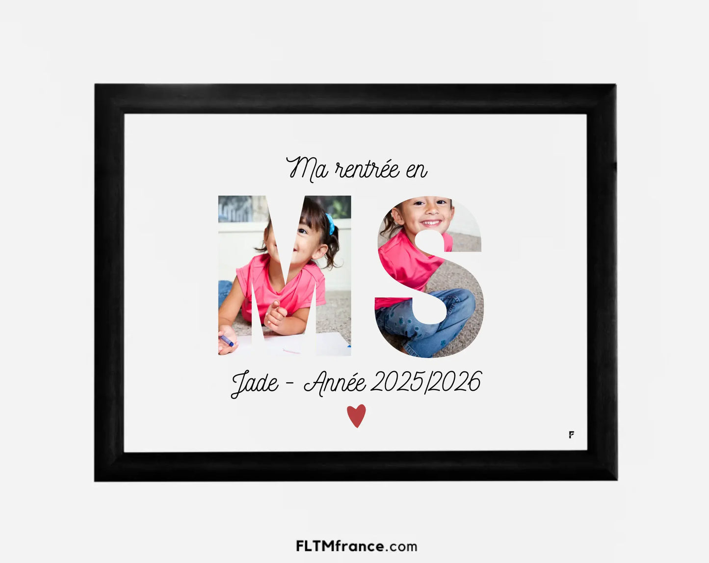 Affiche Ma rentrée en Moyenne Section personnalisée FLTM