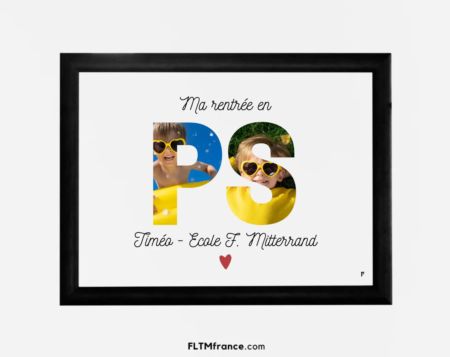 Affiche Ma rentrée en Petite Section personnalisée FLTM