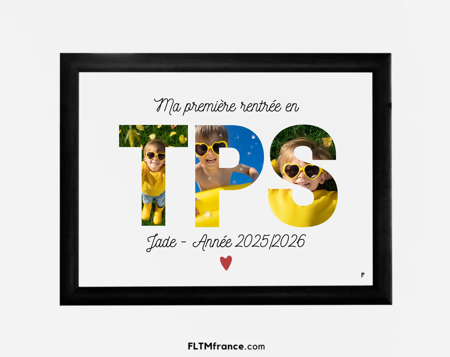 Affiche Ma rentrée en Toute Petite Section personnalisée FLTM