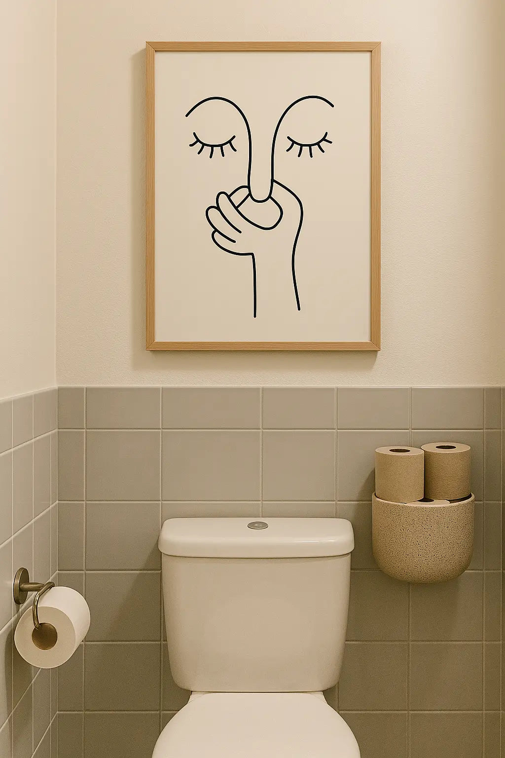 Affiche Mauvaise odeur toilettes - Poster humour WC FLTMfrance