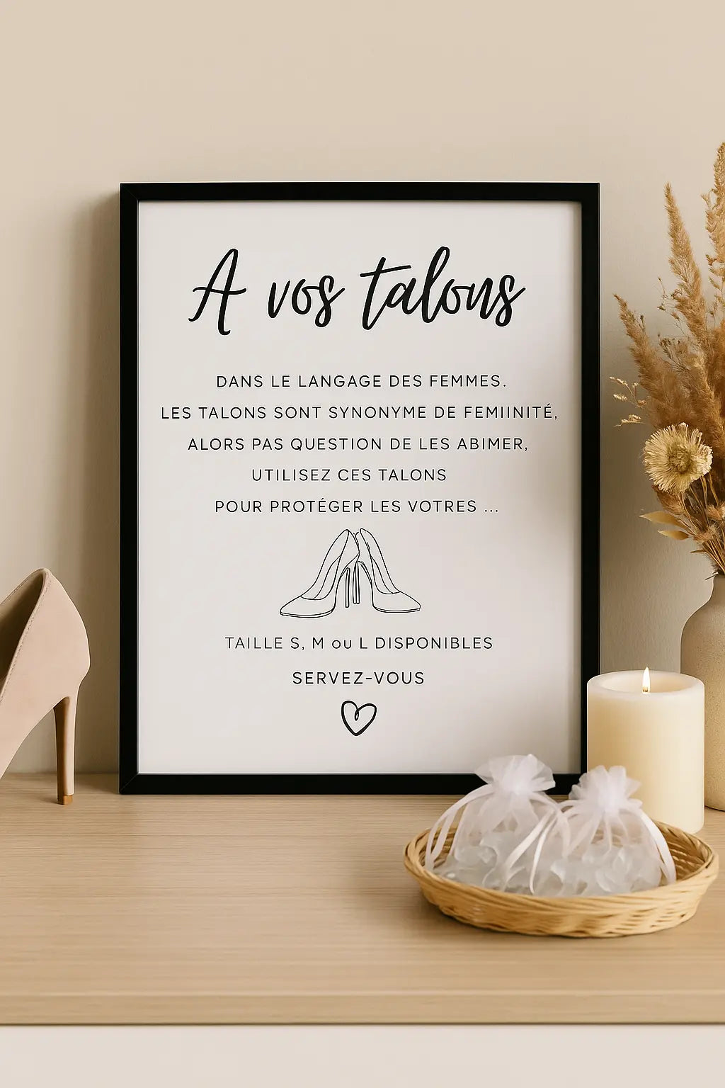 Affiche à vos talons - Affiche décoration événement FLTMfrance