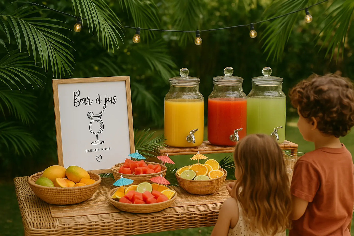 Affiche bar à jus - Affiche décoration événement FLTMfrance