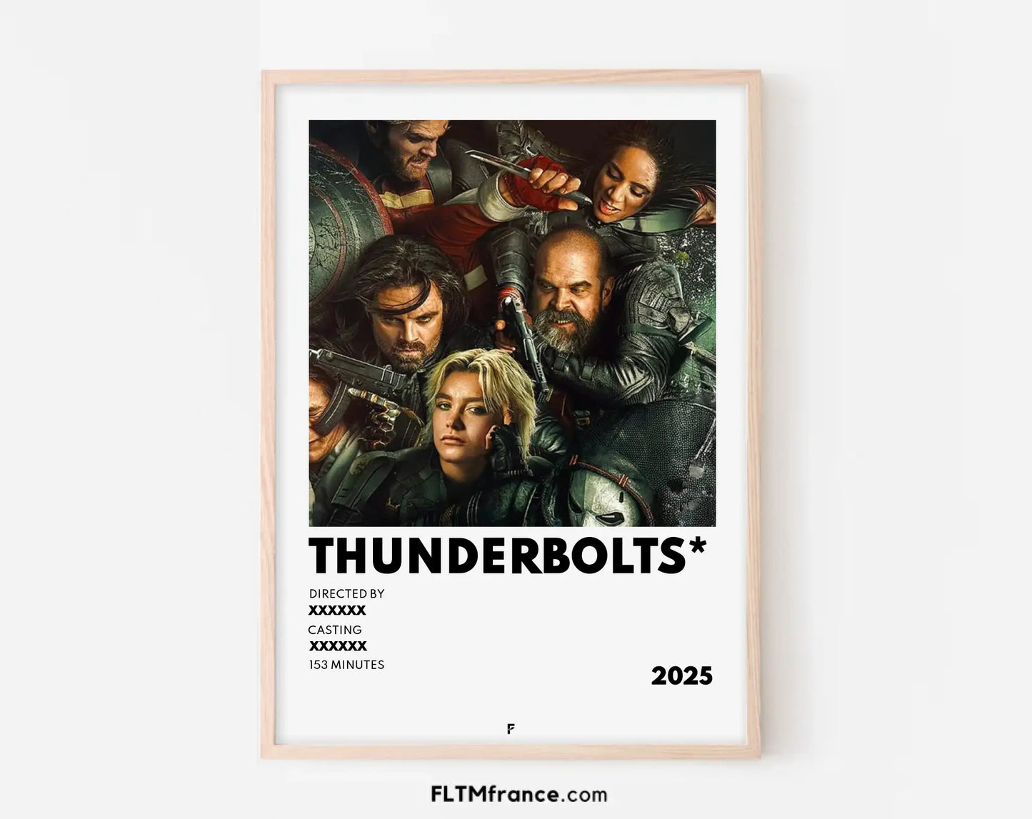 Affiche de film style minimaliste personnalisée FLTMfrance