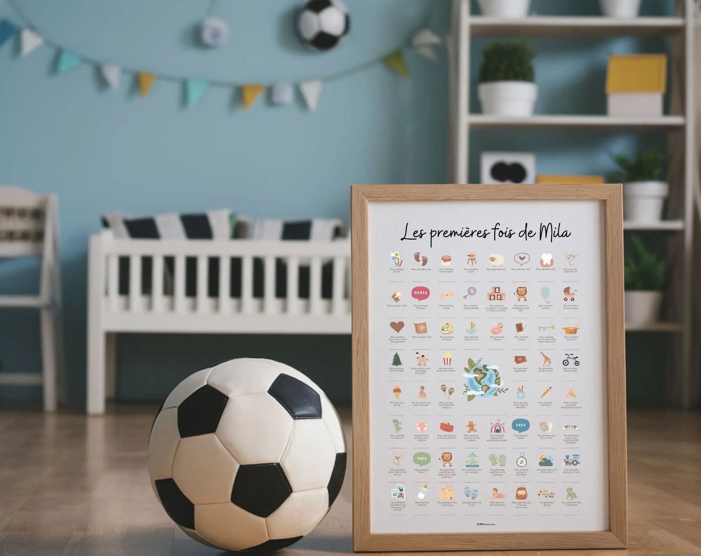 Affiche mes premières fois personnalisée - Cadeau naissance bébé FLTMfrance