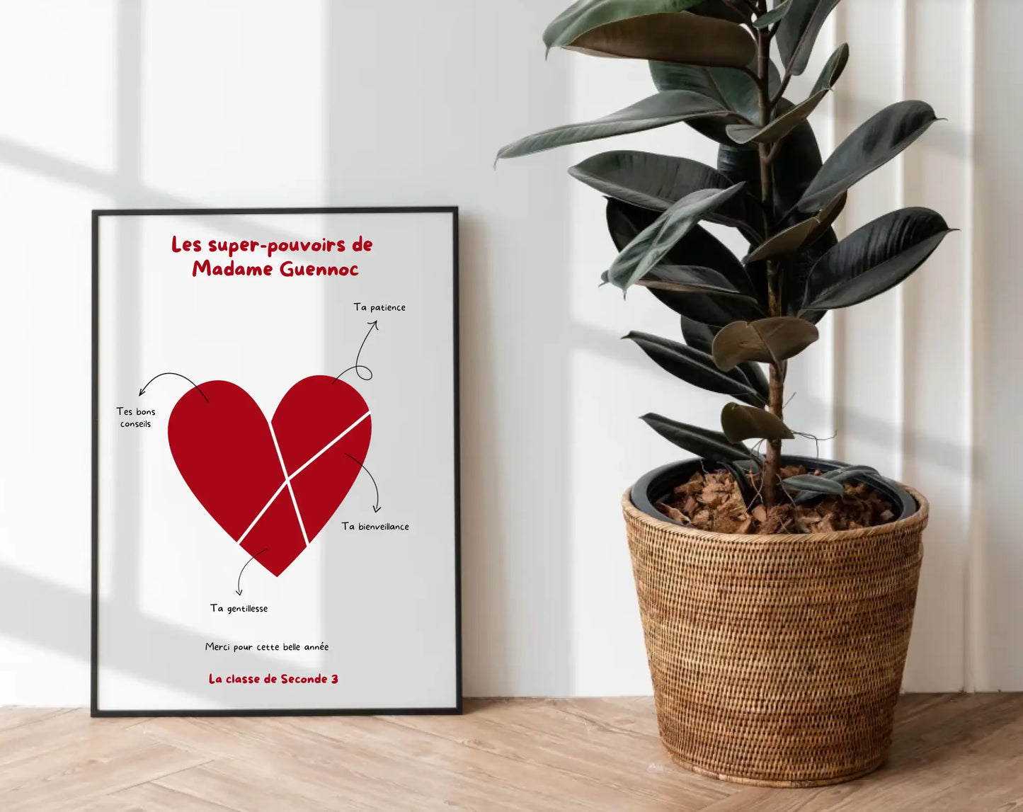 Affiche personnalisée Les super-pouvoirs du prof FLTM