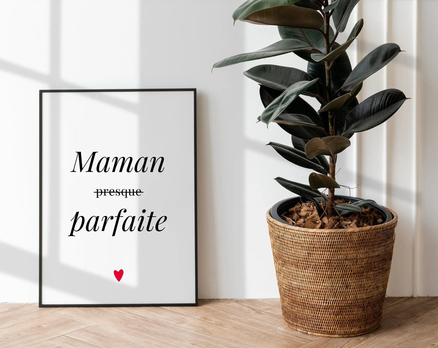 Affiche Maman presque parfaite - Cadeau fête des mères FLTMfrance