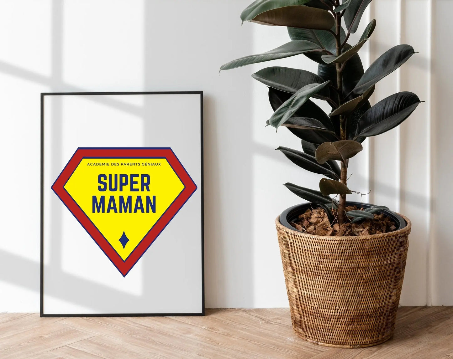 Affiche Super Maman - Cadeau fête des mères FLTMfrance