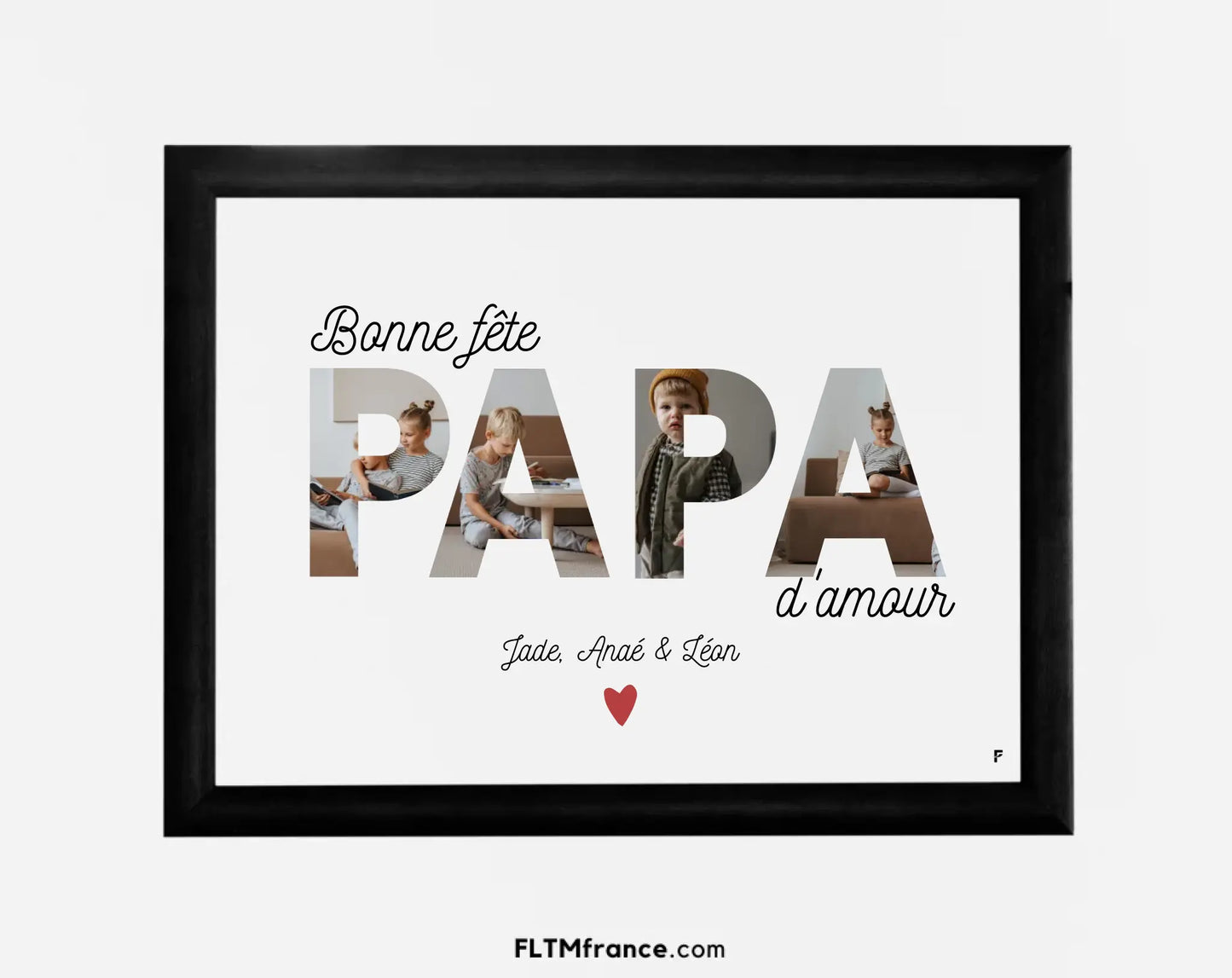 Bonne fête Papa - Affiche Personnalisée FLTMfrance