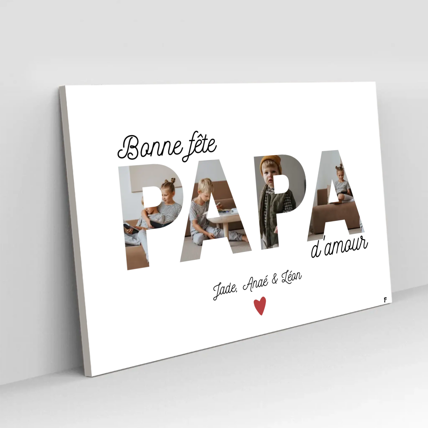 Bonne fête des pères - Affiche Personnalisée FLTMfrance
