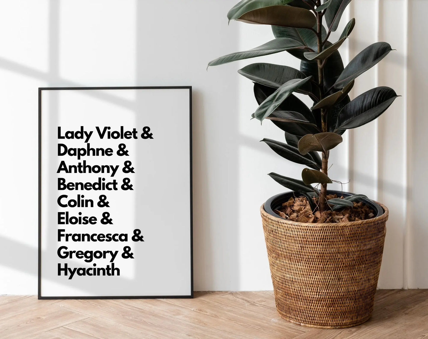 Bridgerton, les prénoms - Affiche de série FLTMfrance