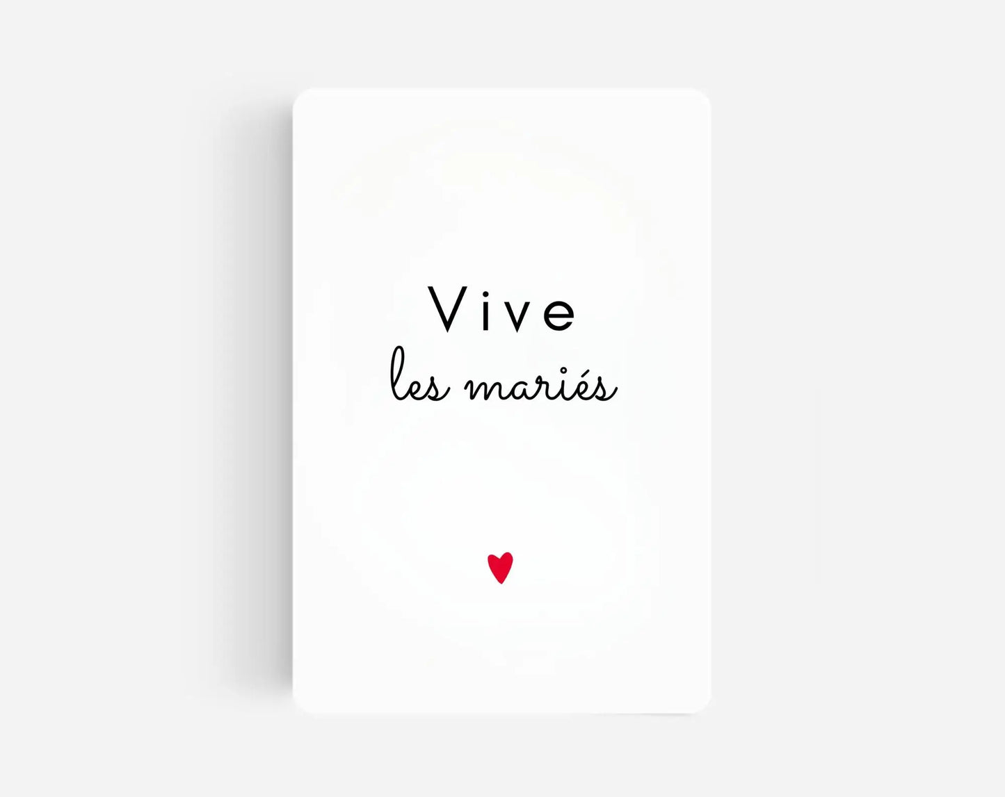 Carte Vive les mariés - Félicitations mariage FLTM