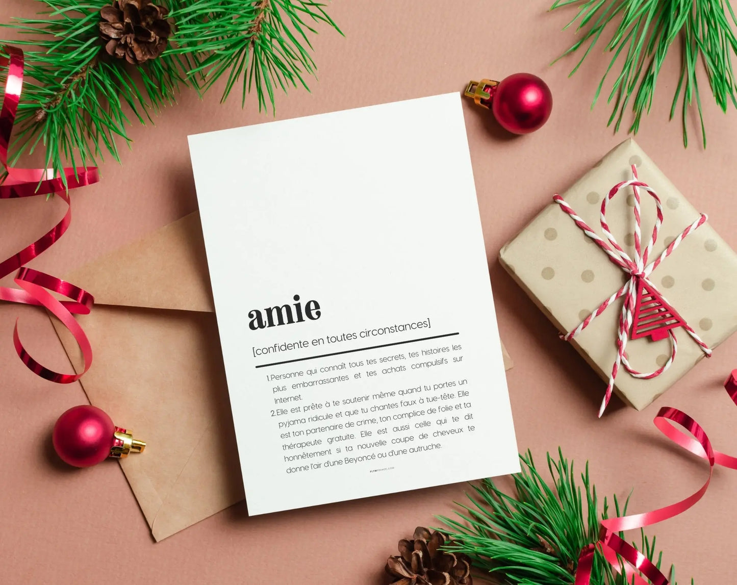 Carte définition amie - Carte anniversaire FLTMfrance