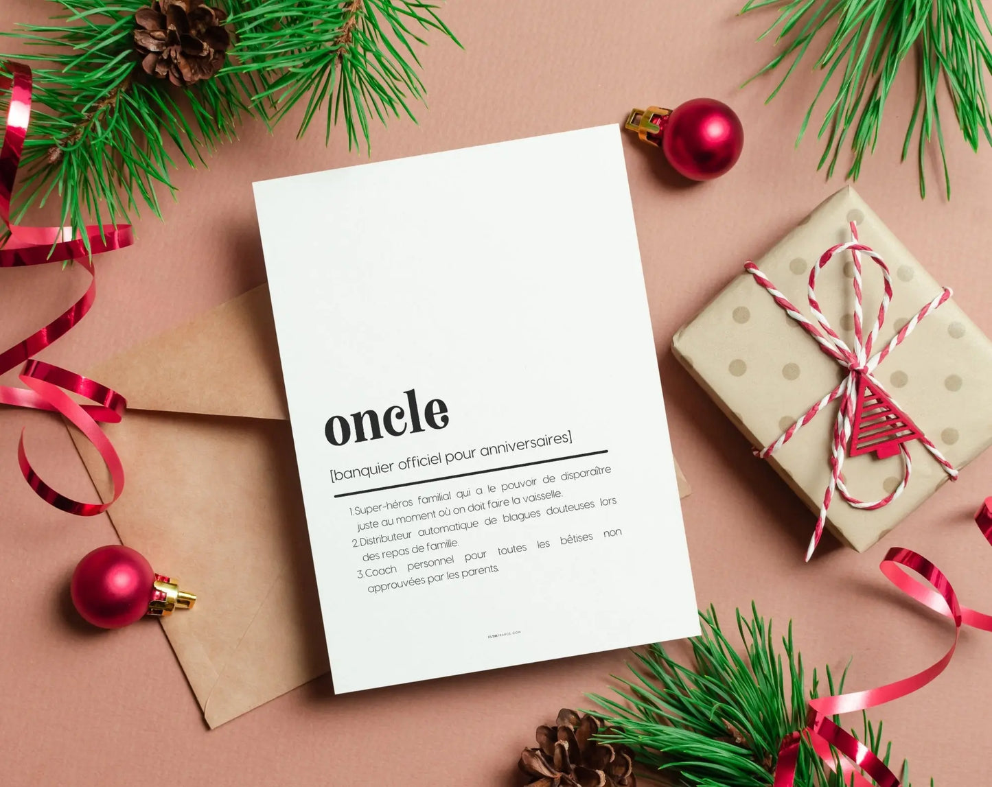 Carte définition oncle - Carte anniversaire FLTMfrance