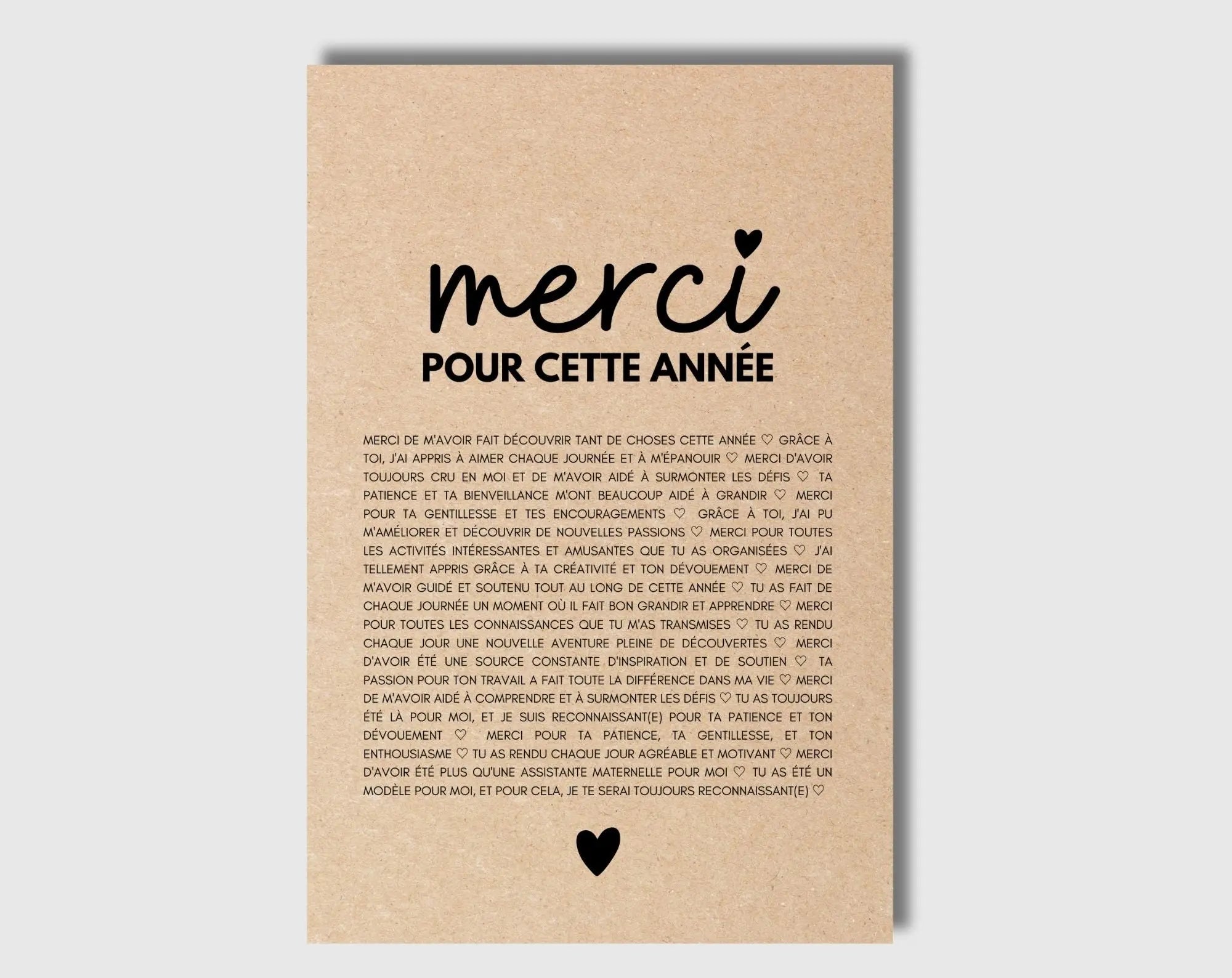 Plaque Décorative En Bois Personnalisée – Cadeau Assistante Maternelle / Maîtresse – Merci, Anniversaire, Retraite