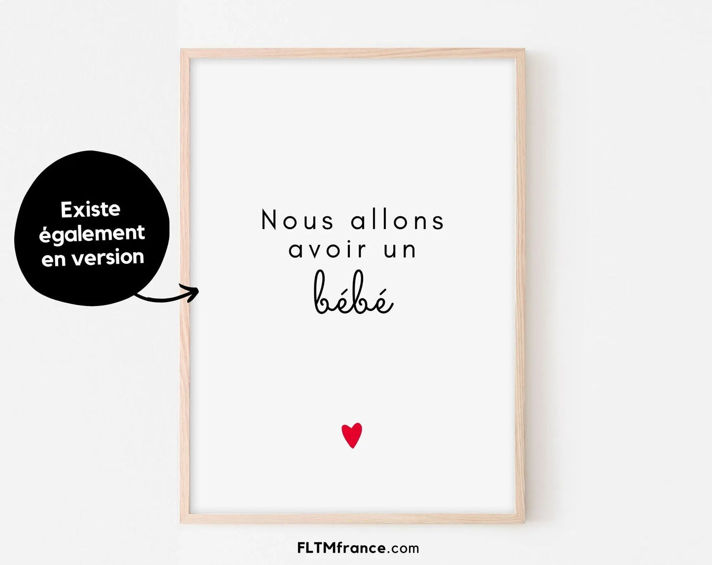 Je ne te connais pas (encore) mais je t'aime déjà tellement ! - Annonce de grossesse originale FLTMfrance