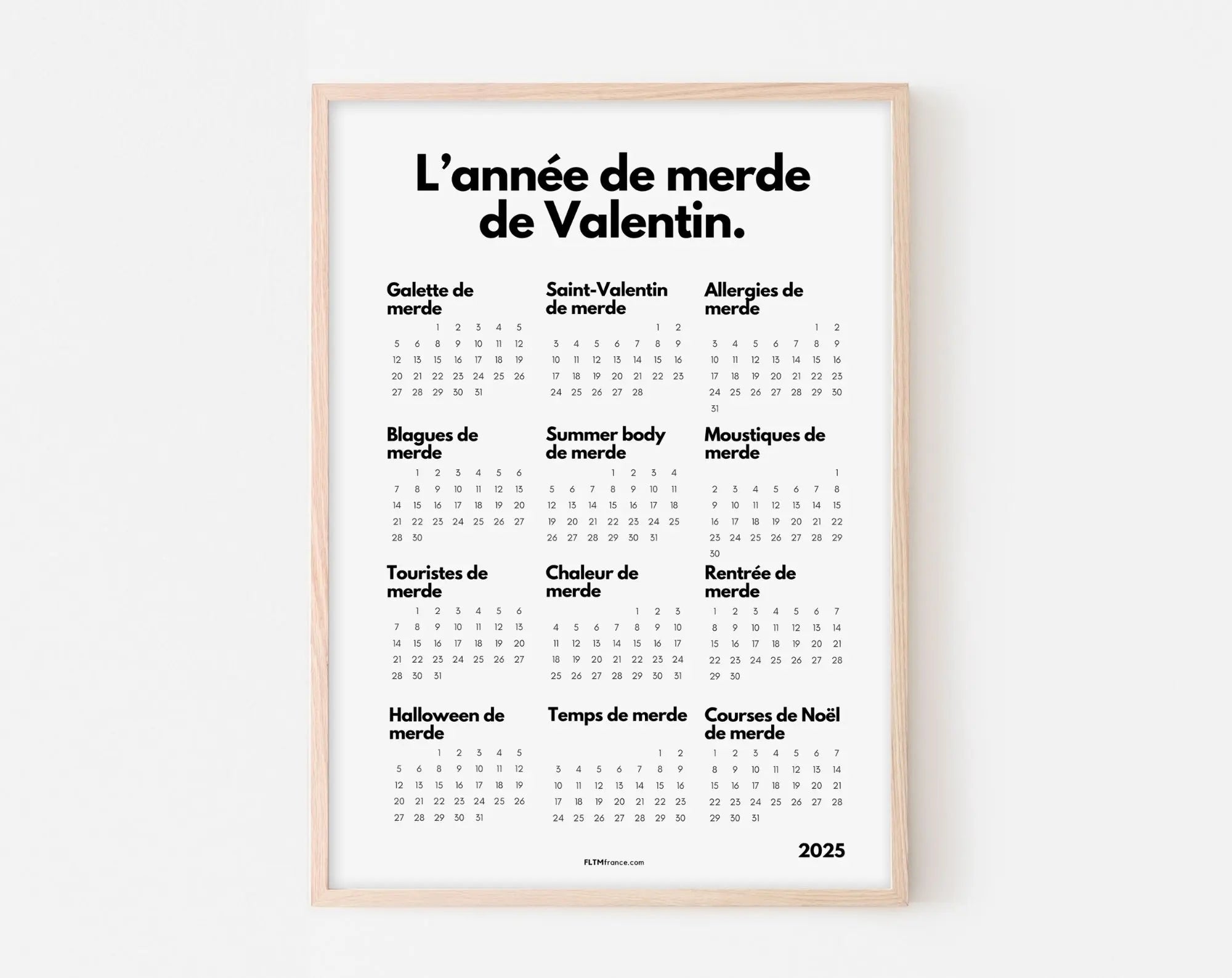 Shitty Year of - Personalized Name - Shitty Calendar – FLTMfrance shitty-year-of-personalized-name-shitty-calendar-fltmfrance
