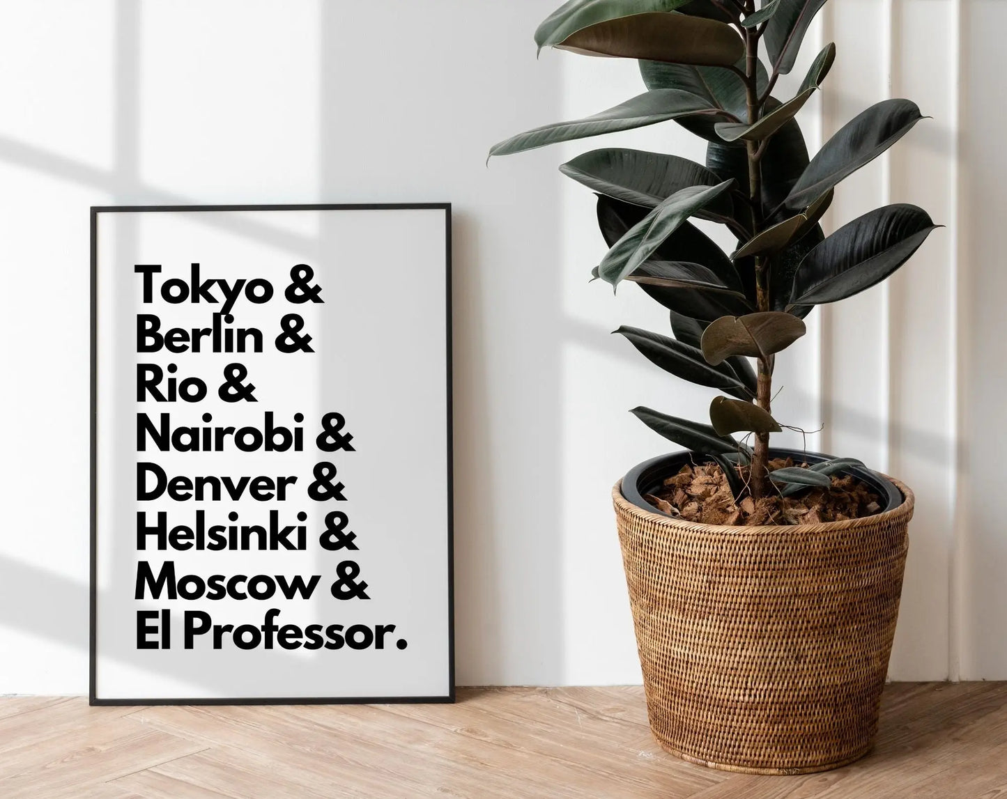 La Casa de Papel, les personnages - Affiche de série FLTMfrance