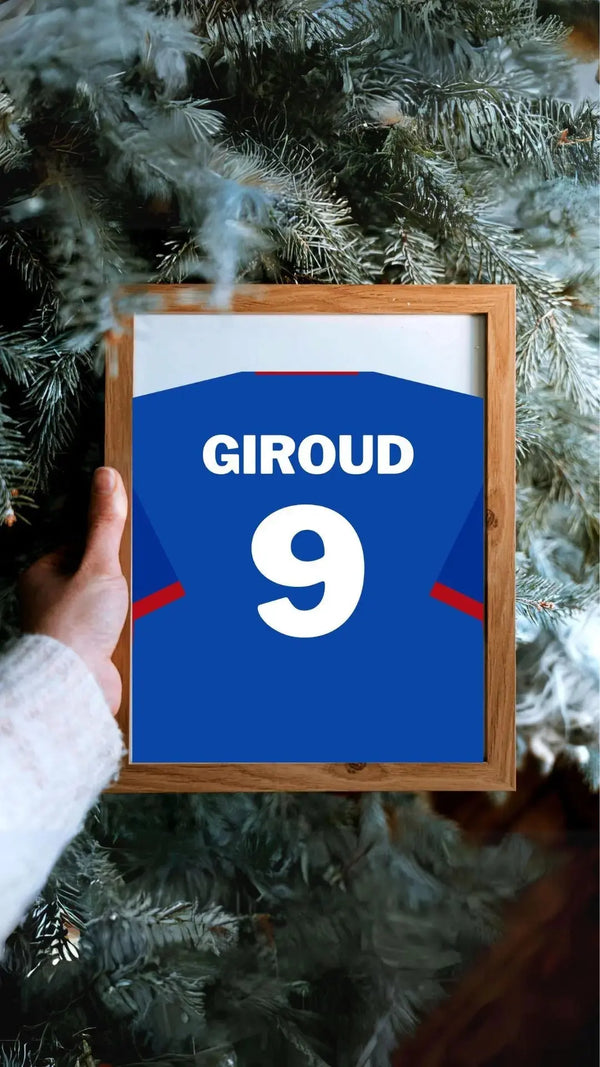 Maillot France 2025 - Affiche personnalisée pour les fans de football