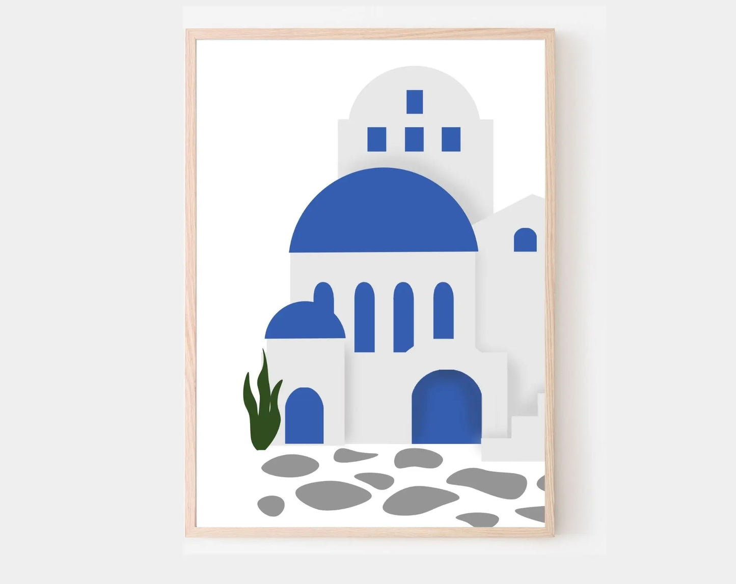 Mur de galerie Grèce - 6 affiches décoration cuisine et salon FLTMfrance