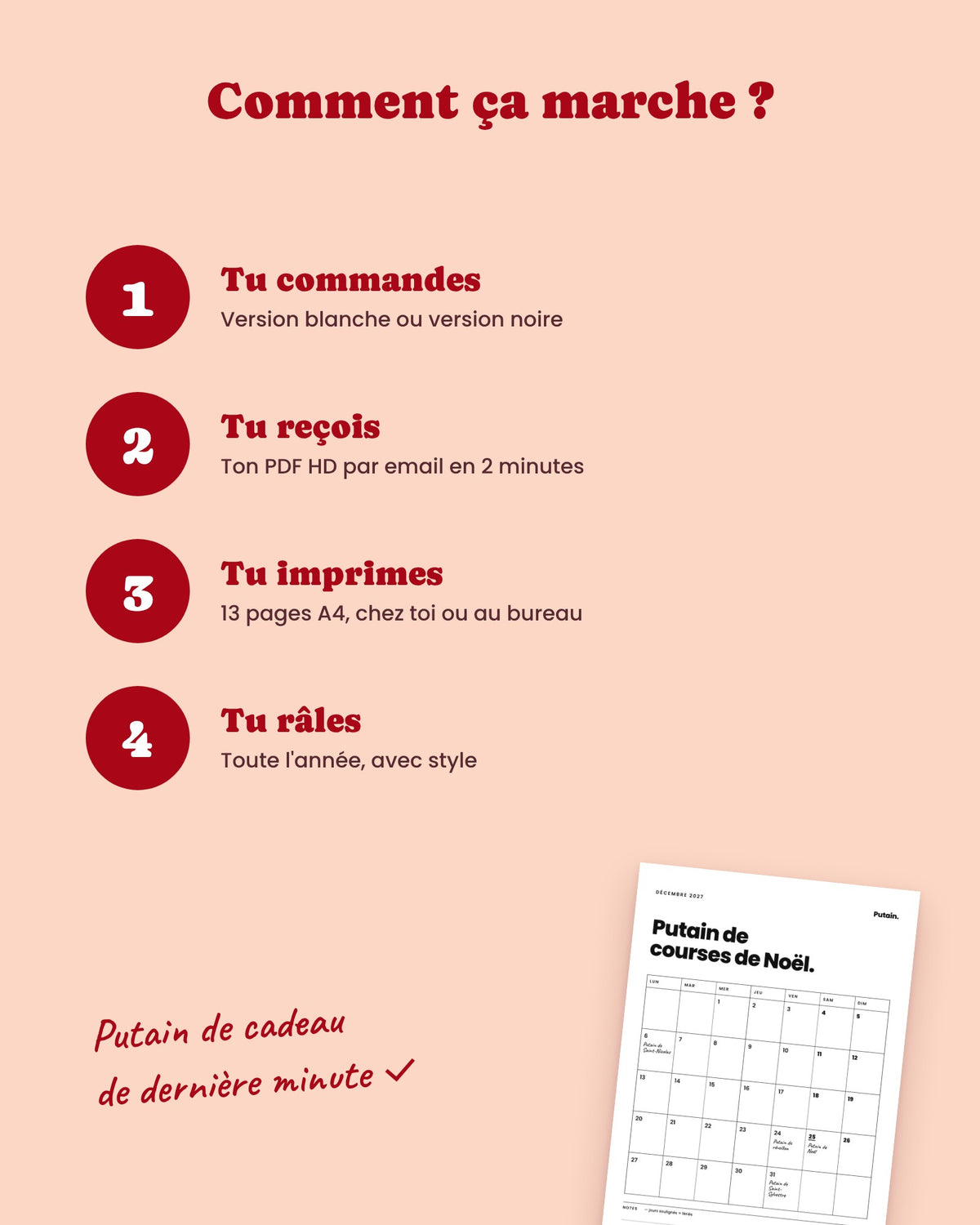 Calendrier Putain 2027 mensuel à imprimer – visuel 6