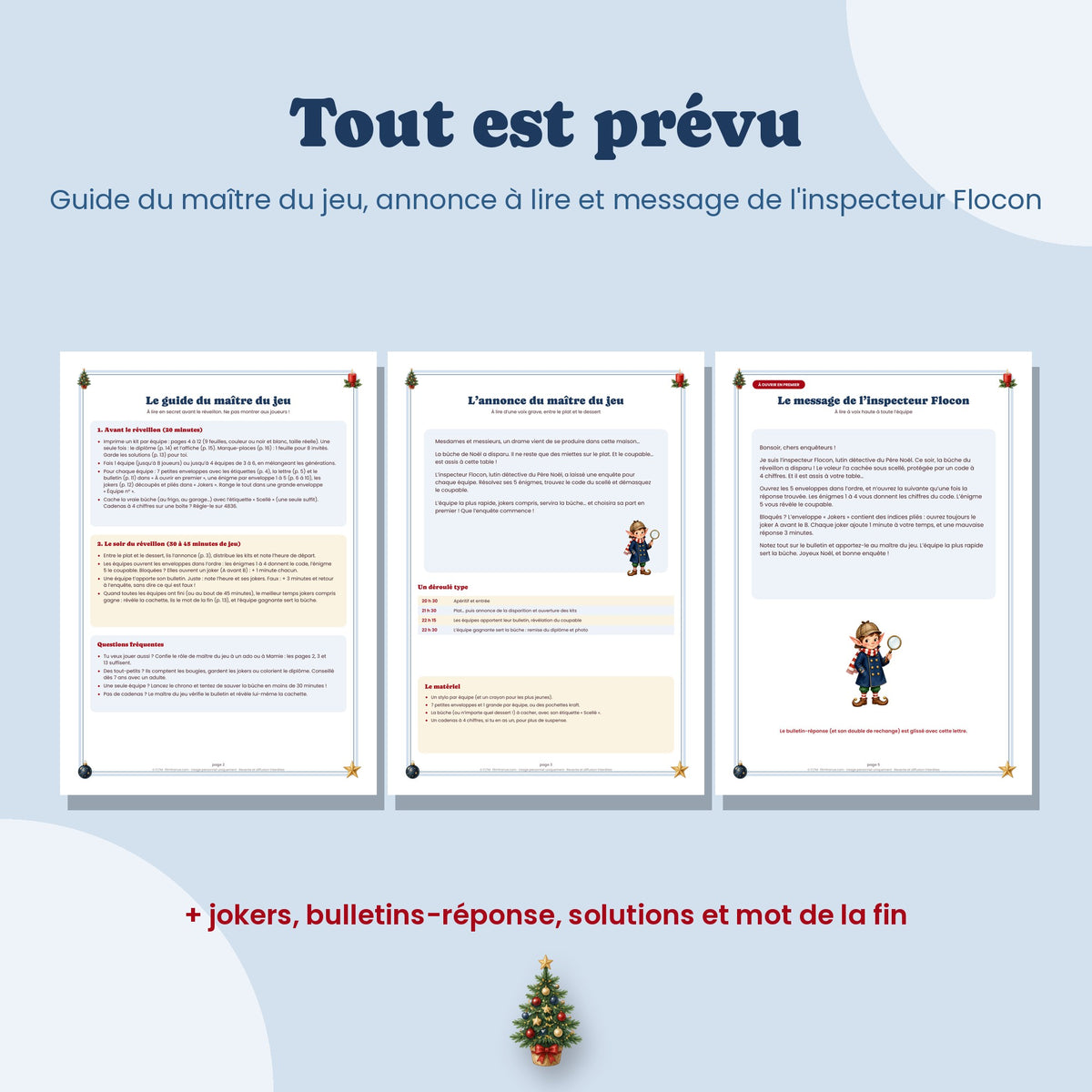 Guide du maître du jeu de l'escape game de Noël
