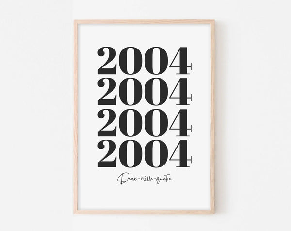 Affiche année 2004 - 20 ans