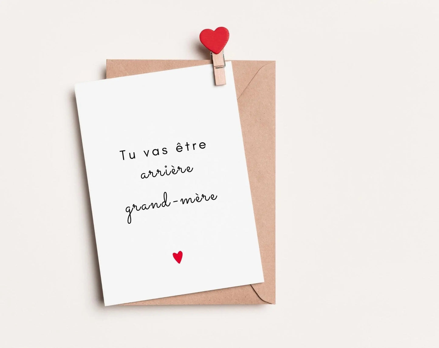 Tu vas être arrière grand-mère - Carte annonce grossesse originale FLTMfrance