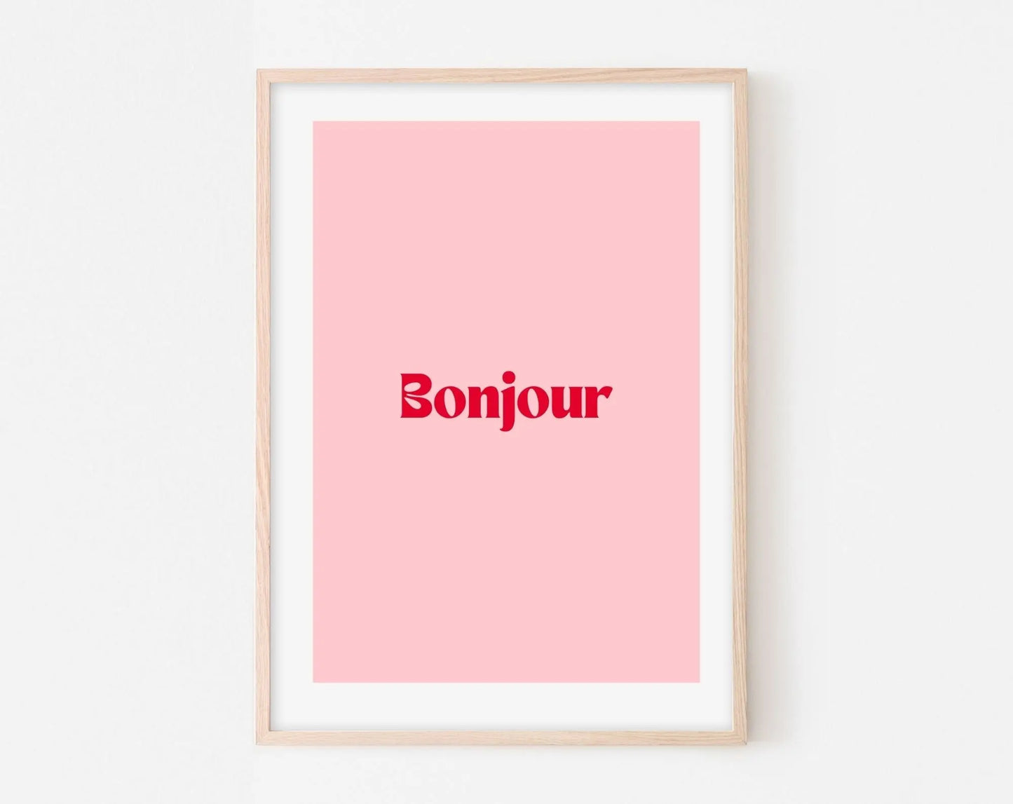 Affiche Bonjour - Affiche citation FLTMfrance