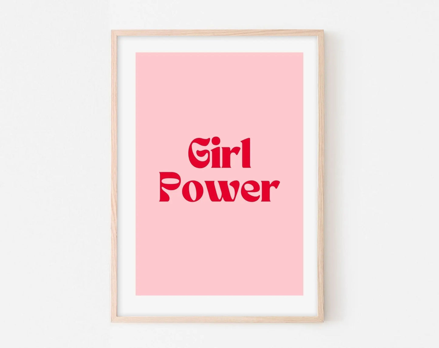 Affiche Girl Power - Affiche citation rose - Pink affiche - Poster à imprimer FLTMfrance
