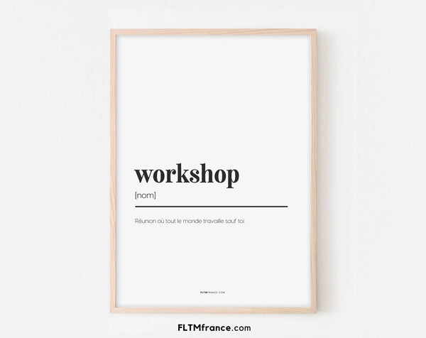 Workshop - Affiche expression du bureau