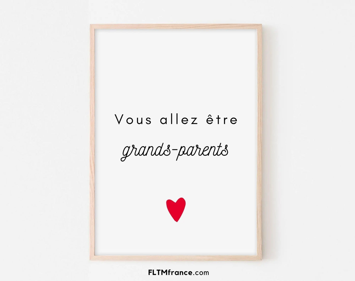 Vous allez être grands-parents - Annonce grossesse originale FLTMfrance