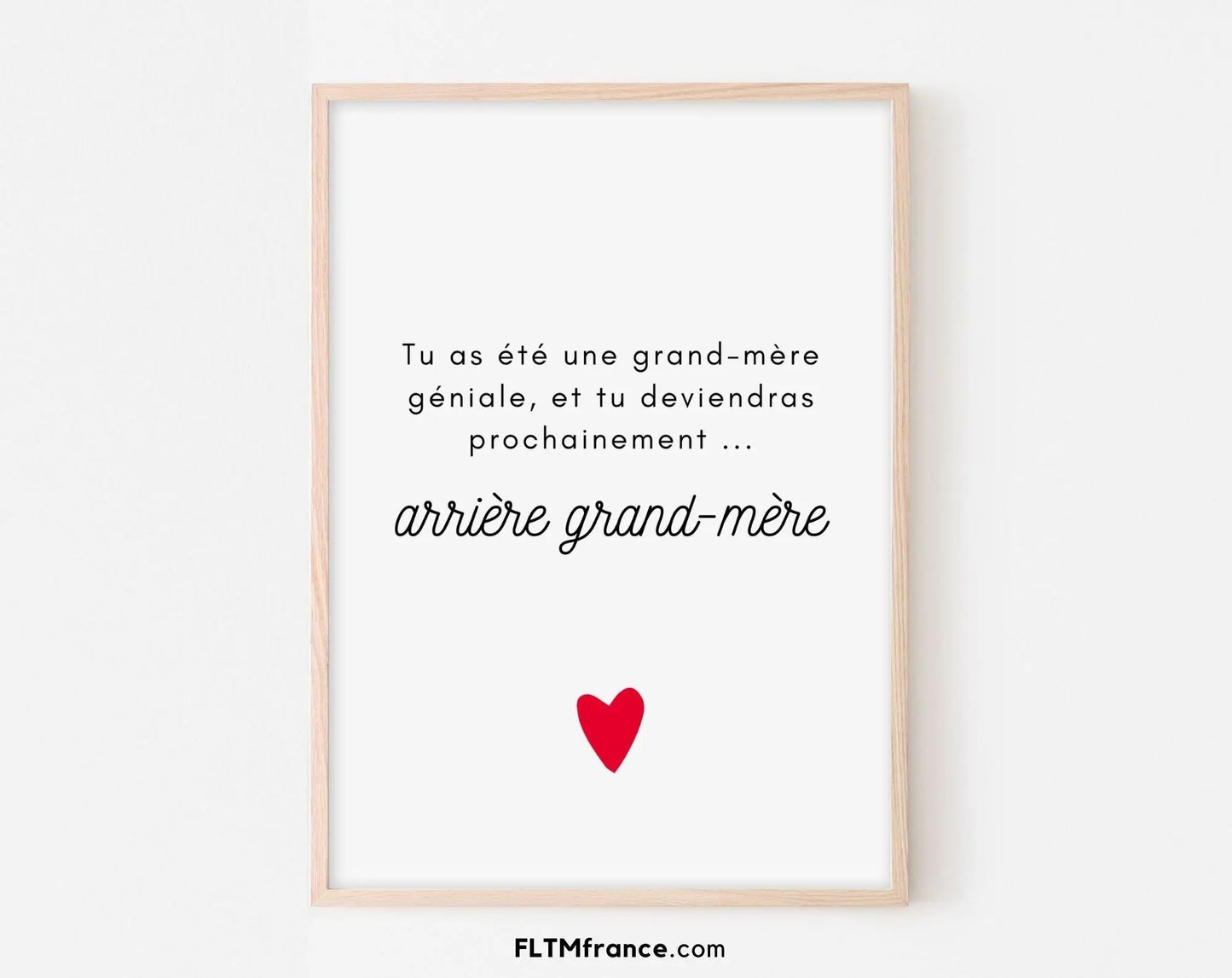 Grand-mère géniale, tu vas être arrière grand-mère - Carte annonce grossesse arrière grand-mère originale FLTMfrance