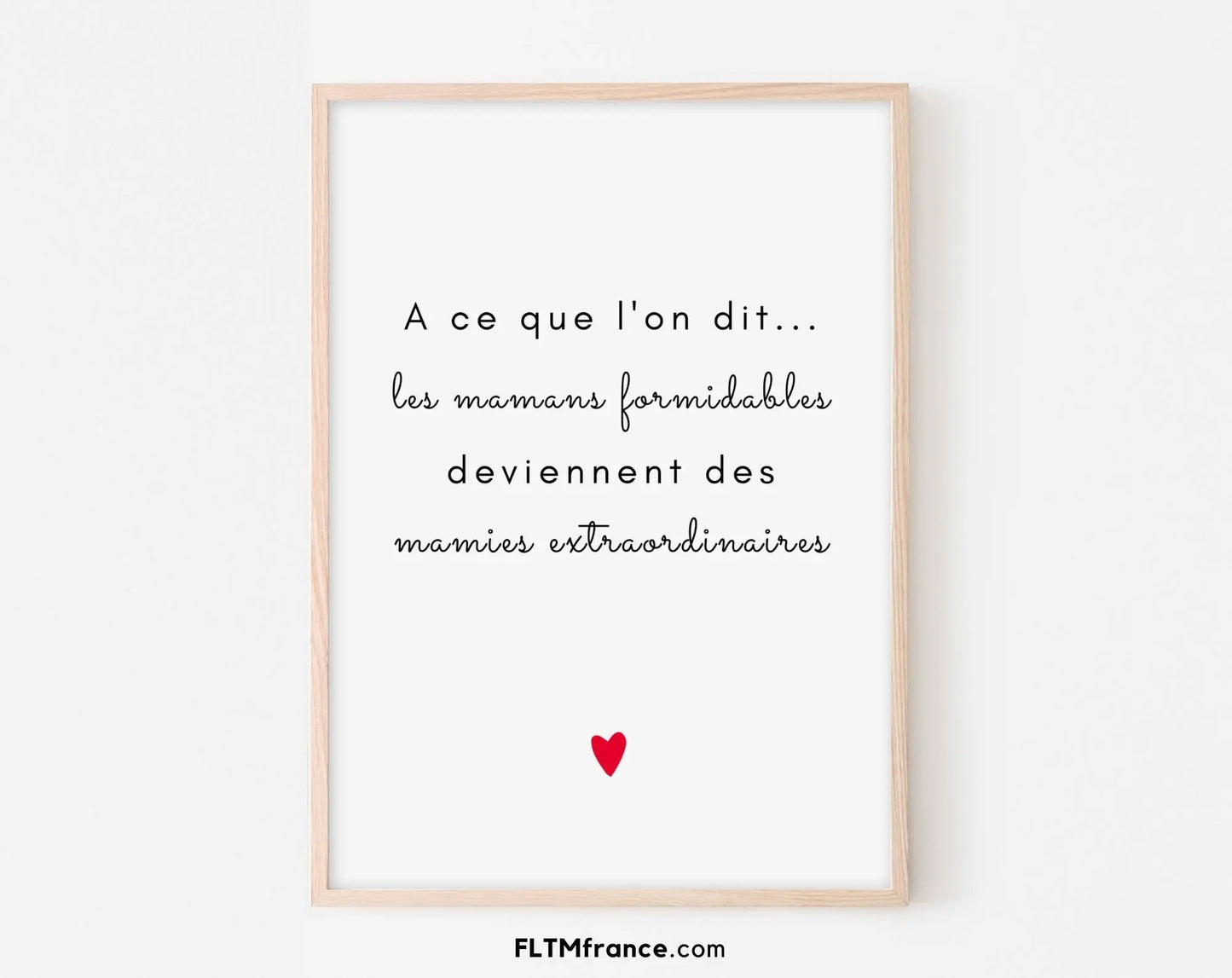 Maman formidable devient une mamie extraordinaire - Annonce grossesse originale FLTMfrance