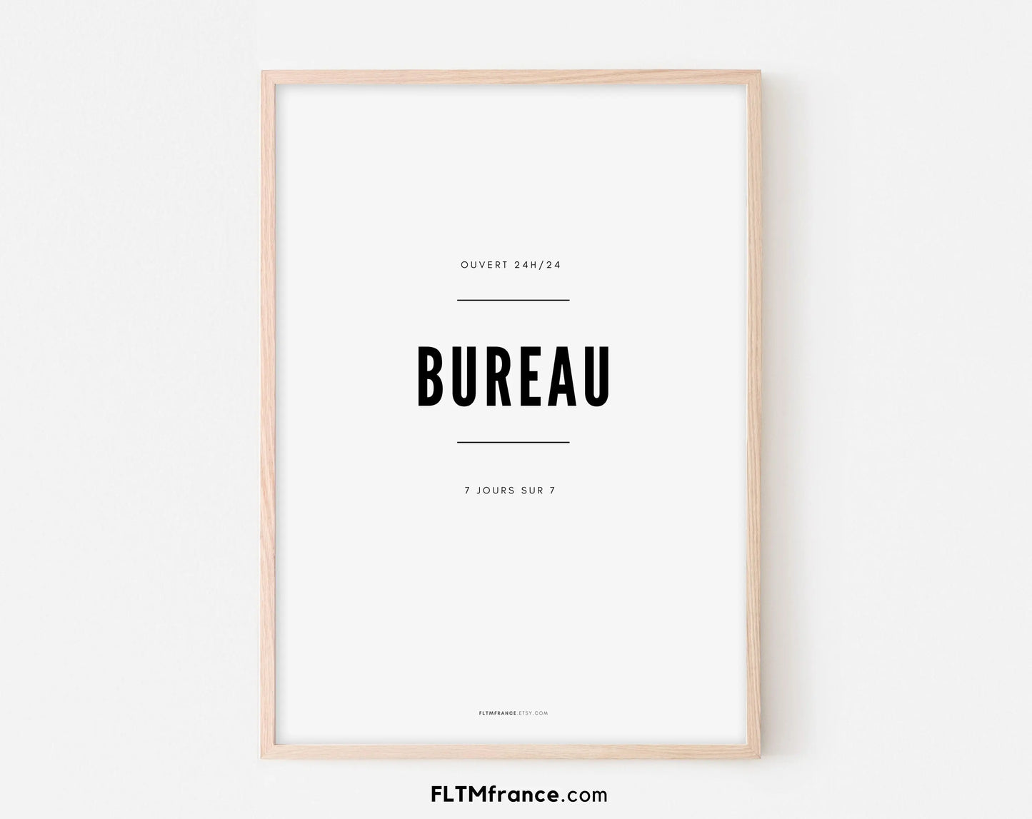 Affiche Bureau - Affiche pour la décoration du bureau, d'un un open-space ou encore d'une salle de réunion - Poster à imprimer FLTMfrance