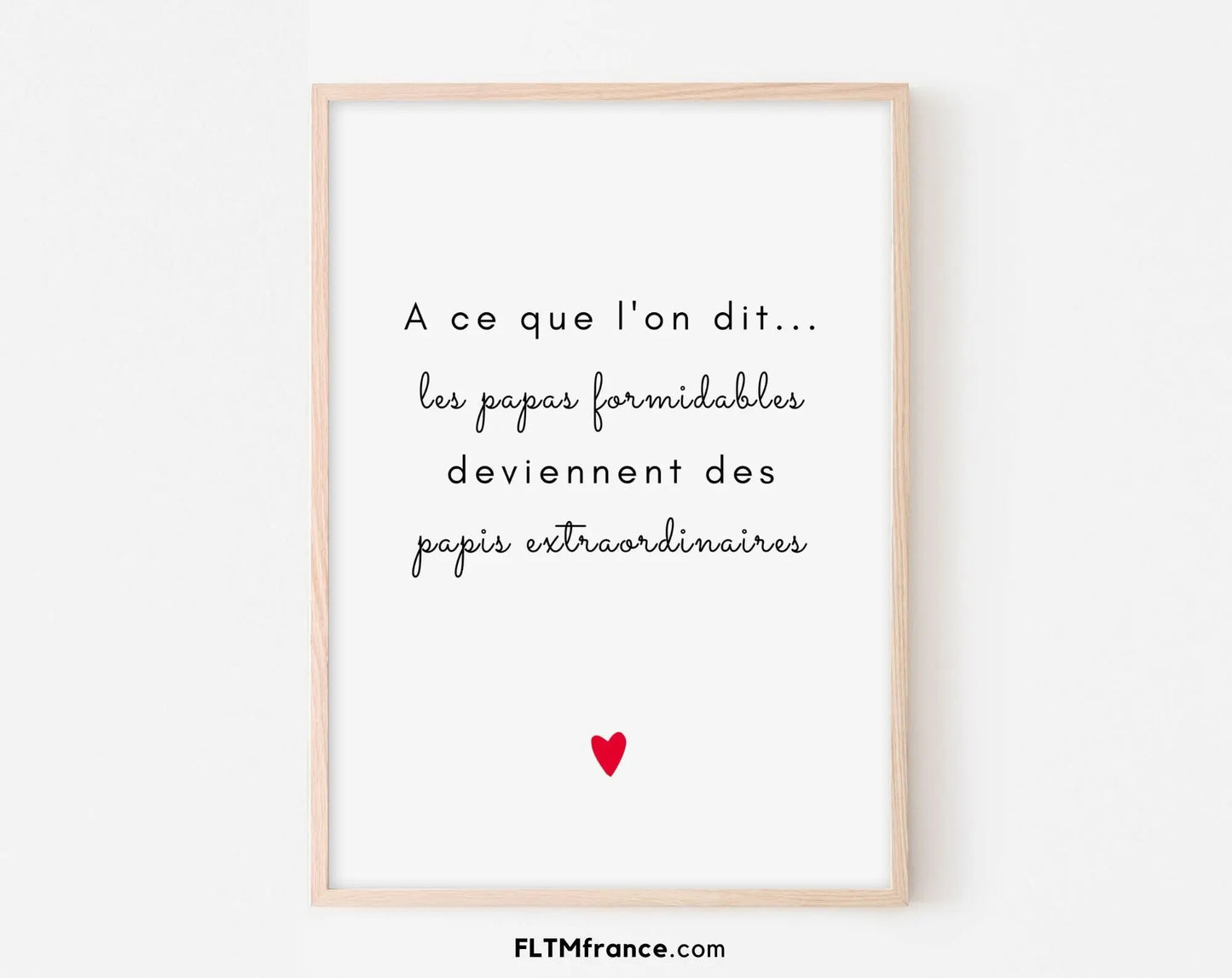 Papa formidable devient une papi extraordinaire - Annonce grossesse originale FLTMfrance