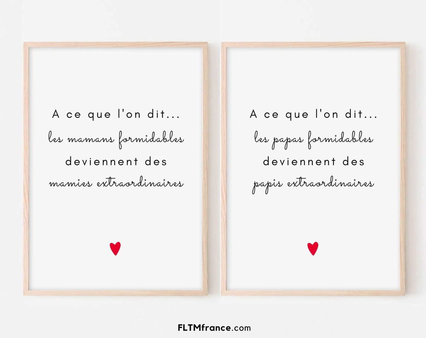 Annonce originale de grossesse aux grands-parents - Poster annonce de grossesse - Téléchargement immédiat - Idée de cadeau original FLTMfrance