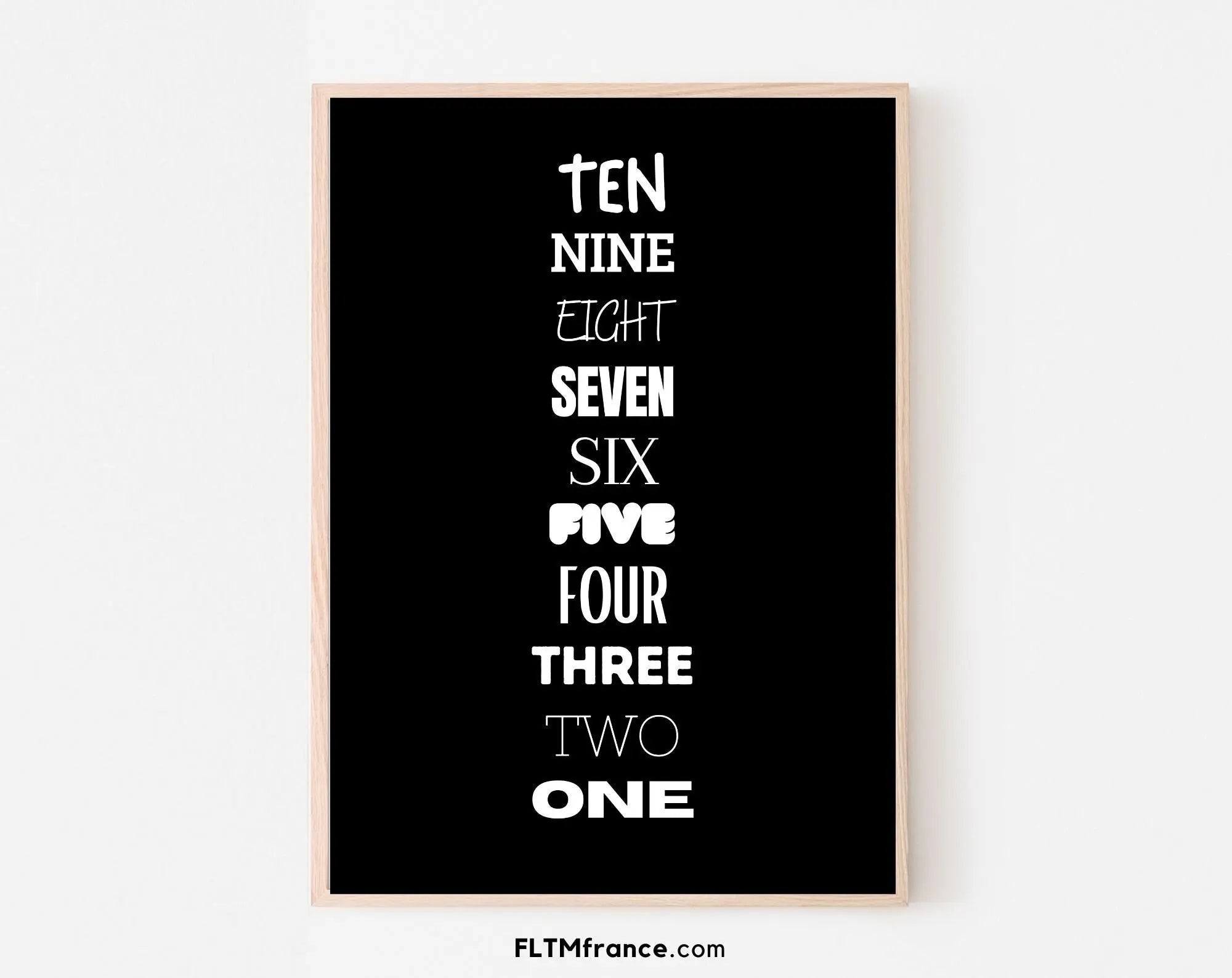 Décompte du nouvel 2025 affiche - Décoration du réveillon du nouvel – FLTM