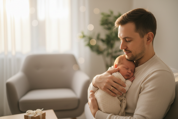 Cadeau première fête des pères : idées pour un jeune papa